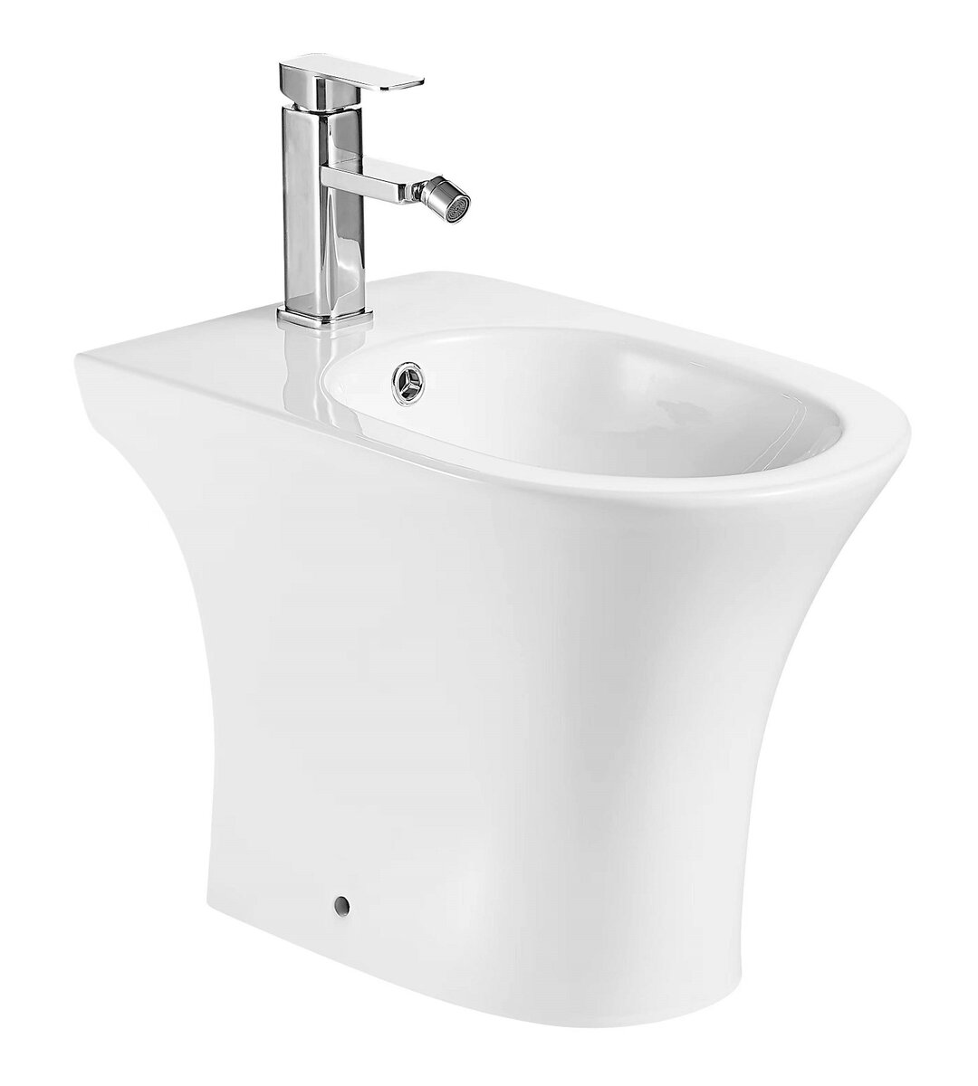 Изображение товара Биде напольное Azario Fretta AZ-1217C Round, белый