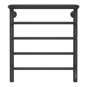 Изображение товара Полотенцесушитель электрический Larusso Стандарт КС П5, 50 х 60 см, с полкой, цвет черный матовый, 4670078536617