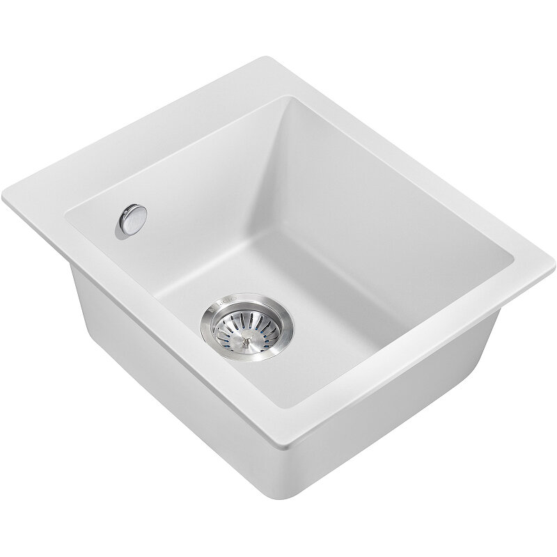 Изображение товара Кухонная мойка Milacio Murcia MC77042 42 Cuarzo белая кварцевая встроенная