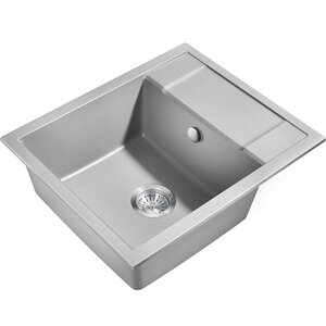 Изображение товара Кухонная мойка из искусственного камня Milacio Navarra MC.77073 60 см серый металлик