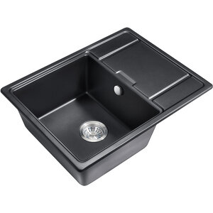 Изображение товара Кухонная мойка Milacio Navarra 65 Cuarzo черный матовый 1 чашa