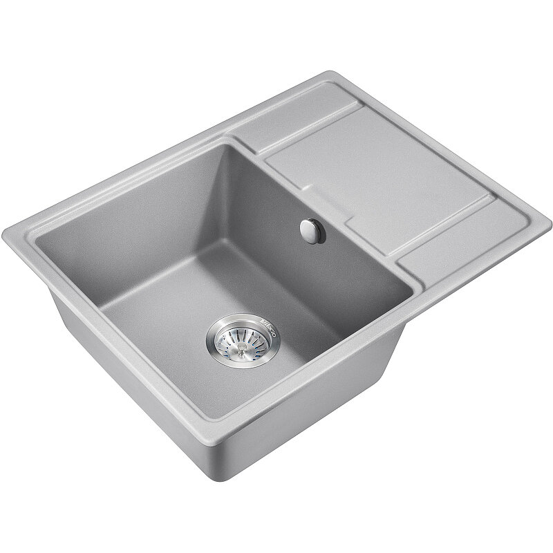 Изображение товара Кухонная мойка Milacio Navarra MC.77063 65 Cuarzo, цвет серый металлик