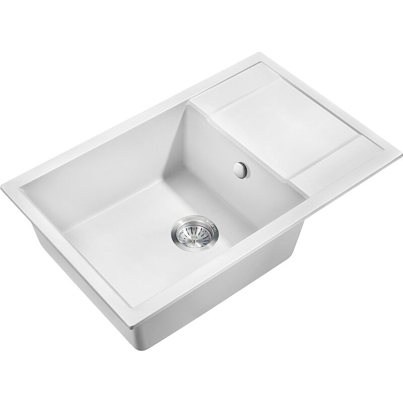 Изображение товара Кухонная мойка Milacio Navarra MC 77052 78 Cuarzo белая матовая