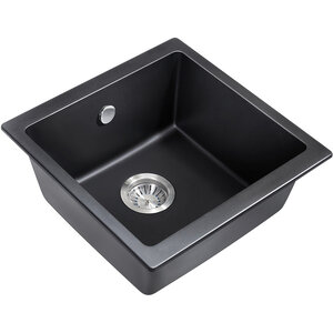 Изображение товара Кухонная мойка Milacio Leon MC.77091 45 Cuarzo черный матовый искусственный камень