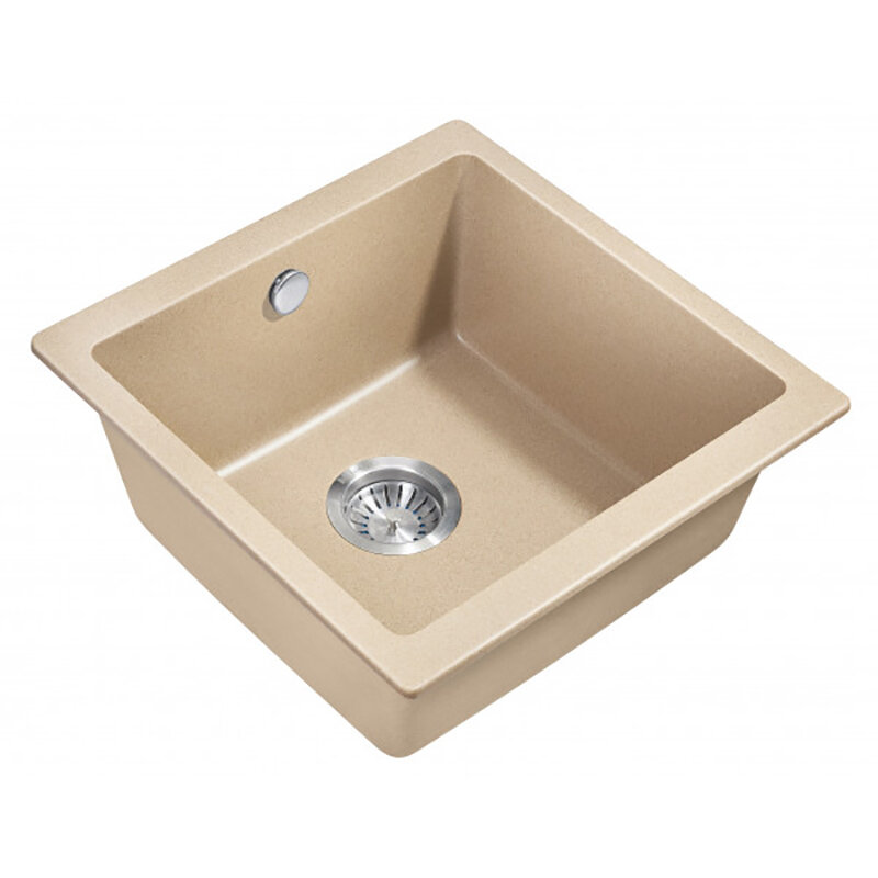 Изображение товара Кухонная мойка Milacio Leon MC.77094 45 Cuarzo — бежевый матовый кварцевый композит