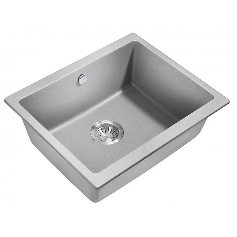 Изображение товара Кухонная мойка Milacio Leon MC.77083 55 Cuarzo серый металлик