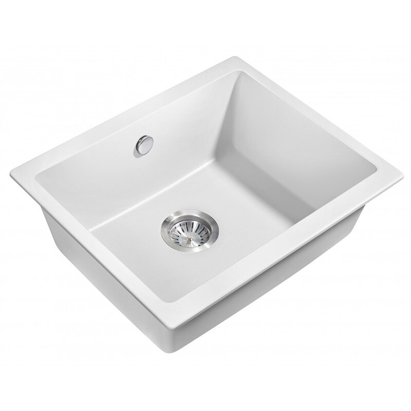 Изображение товара Кухонная мойка Milacio Leon MC.77082 55 Cuarzo искусственный камень белая