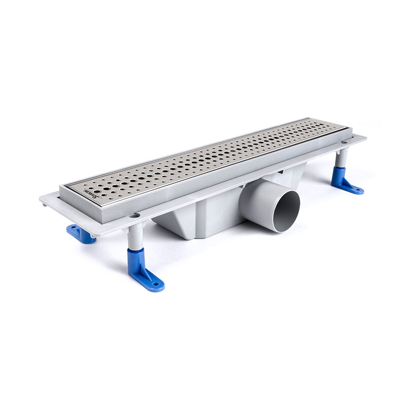 Изображение товара Дренажный канал Styron 40 см с перфорированной решеткой универсальный