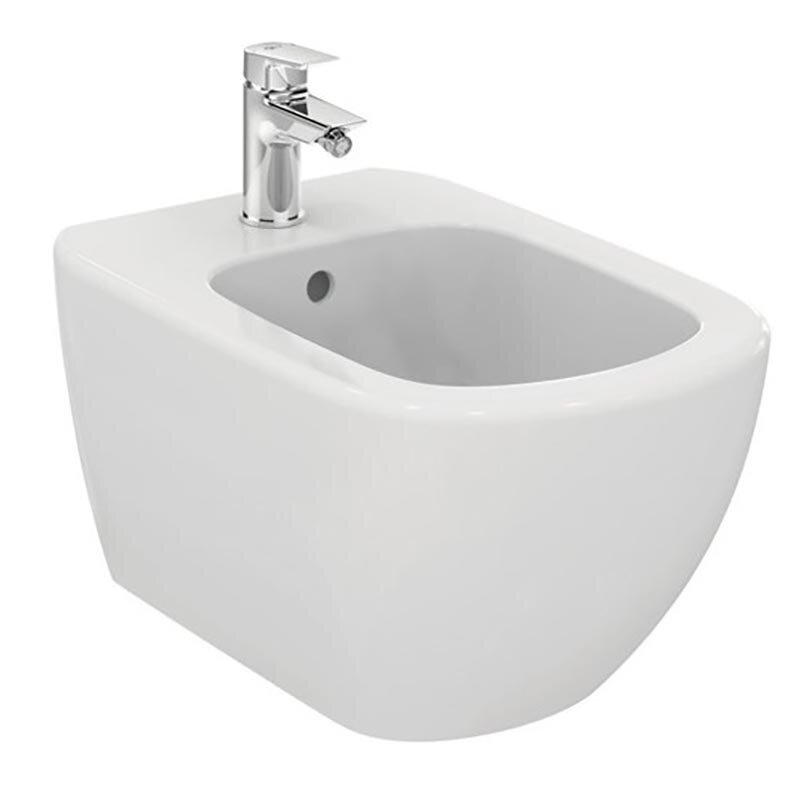 Изображение товара Подвесное биде Ideal Standard Tesi T457001 белое низкое с отверстием под смеситель