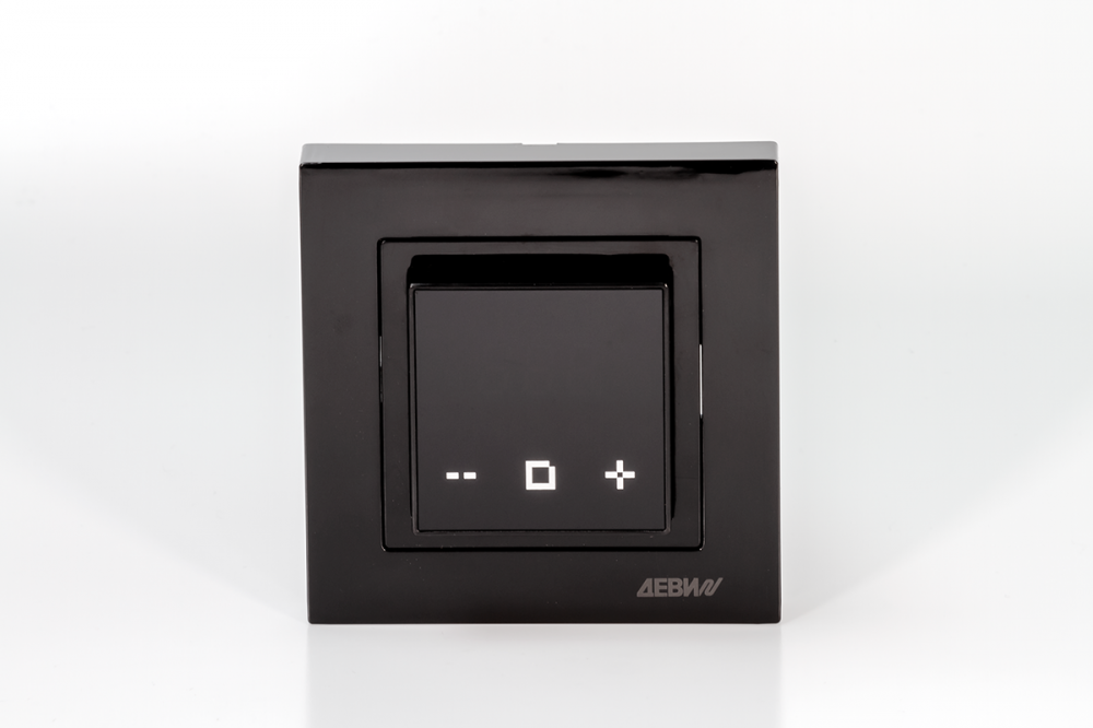 Изображение товара Терморегулятор Деви Classy c Wi-Fi, с датчиком пола, 16А, цвет черный, 140F1069R (уценка: логистические потертости)