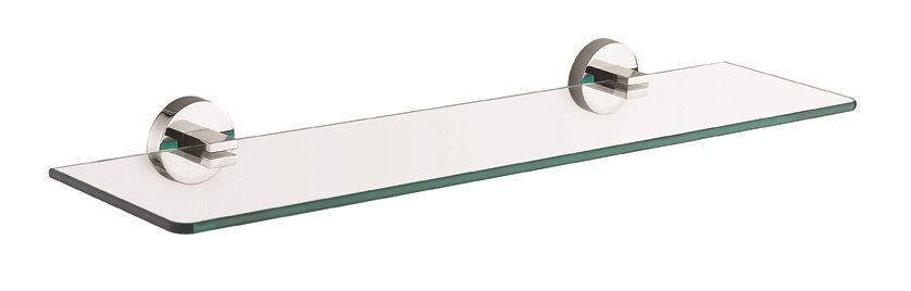 Изображение товара Стеклянная настенная полка Azario Nessy AZ-73103 хром 52 см