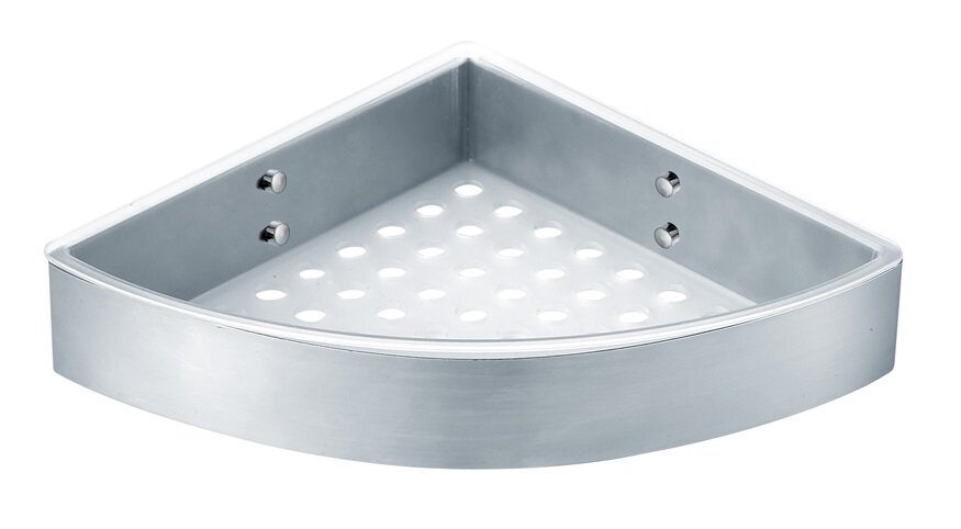 Изображение товара Полка угловая Azario 1 ярус хром AZ-833 для стильного хранения и оформления интерьера