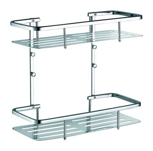 Изображение товара Полка прямоугольная Azario 2 яруса, хром, AZ-835-2