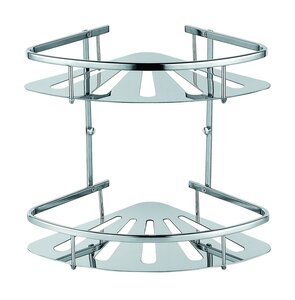 Изображение товара Полка угловая Azario 2 яруса, хром, AZ-836-2