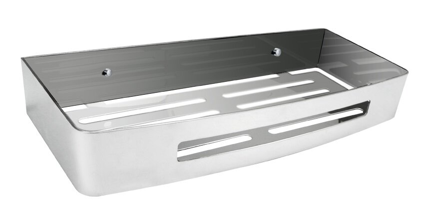 Изображение товара Полка прямоугольная Azario 1 ярус хром нерж. сталь 30х12.7х4.5 см