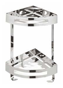 Изображение товара Полка угловая Azario 2 яруса, хром, AZ-160-2