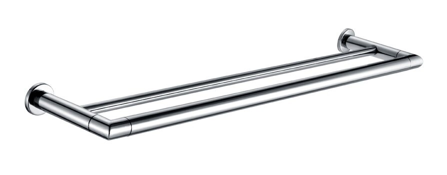 Изображение товара Полотенцедержатель Azario Forny AZ-88302 двойной трубчатый хром 61.6 см