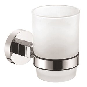 Изображение товара Стакан для зубных щеток Azario Nessy хром настенный для ванной комнаты