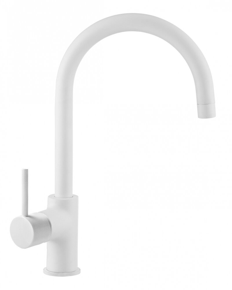 Изображение товара Смеситель Azario Tasco AZ-151644316, белый матовый, U-излив 20.5 см