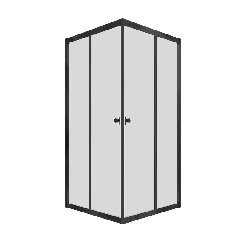 Изображение товара Душевой уголок Triton Вента 90x90 мм/квадратная без поддона, черный профиль Изображение товара Душевой уголок Triton Вента 90x90 мм/квадратная без поддона, черный профиль