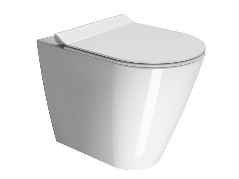 Изображение товара Приставной унитаз GSI Kube X 941011, безободковый, смыв торнадо, белый