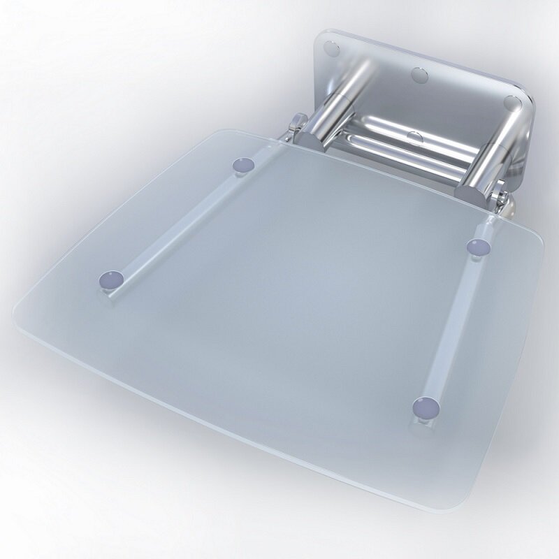 Изображение товара Складное сиденье для душа Black&White SN-0883 C хром с креплением на стену