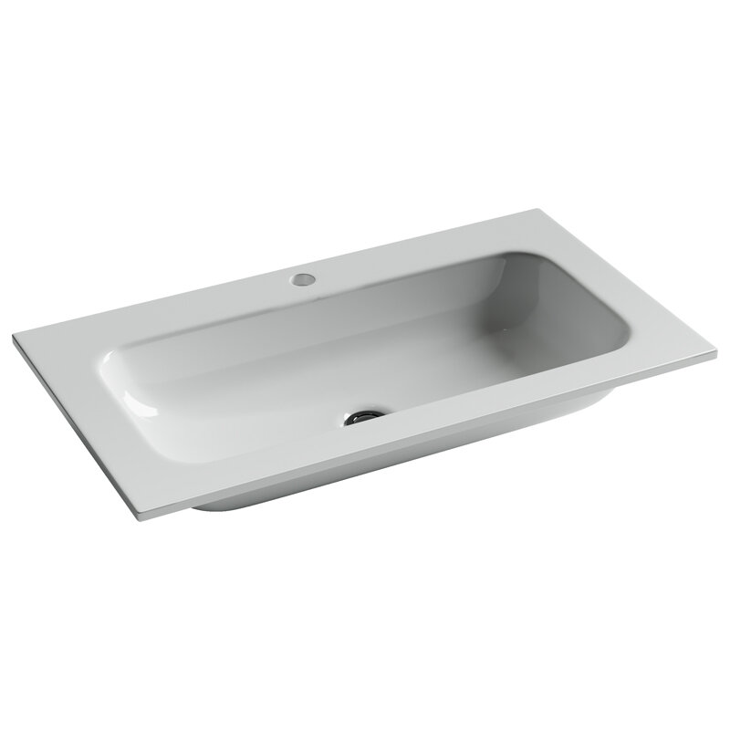 Изображение товара Раковина Ceramicanova Grace CN7012 белый встраиваемая прямоугольная