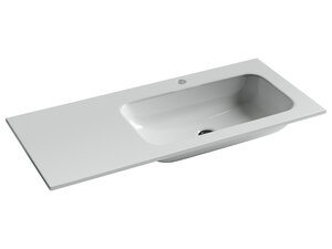 Изображение товара Раковина Ceramicanova Grace CN7015 встраиваемая, 101 х 45.7 см, правая, белый, сантехфарфор