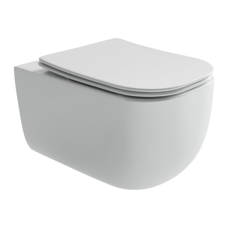 Изображение товара Подвесной унитаз Ceramicanova Noel Rimless с микролифтом и горизонтальным выпуском