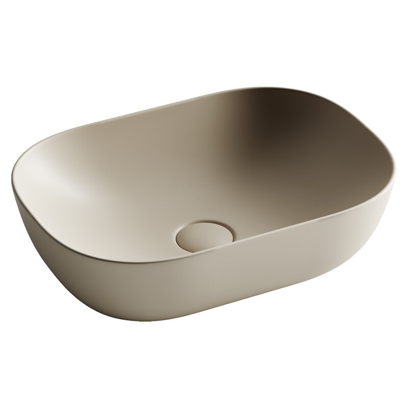 Изображение товара Раковина накладная Ceramicanova Element капучино матовая 45.5х32.5 см