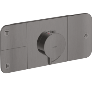 Изображение товара Термостат для душа Axor One, 45713340, на 3 потребителя, шлифованный черный хром