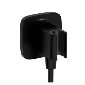 Изображение товара Шланговое подключение Hansgrohe Fixfit Q 26887670 с держателем, черный матовый