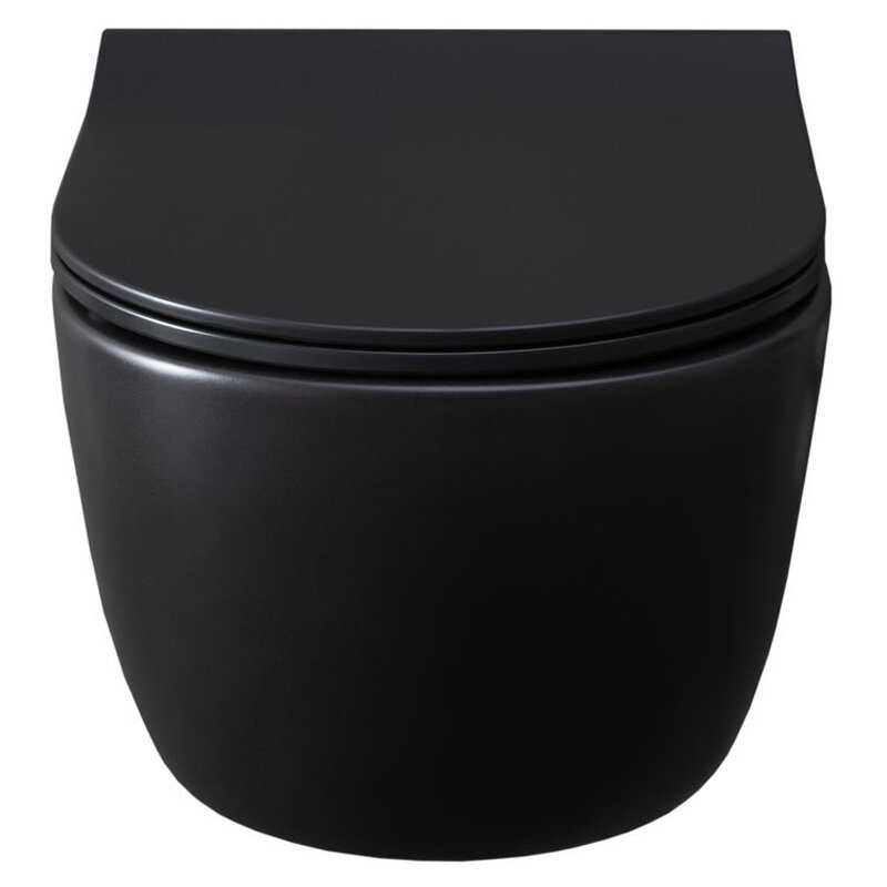 Изображение товара Подвесной унитаз Allen Brau Priority безободковый черный с системой каскадного слива