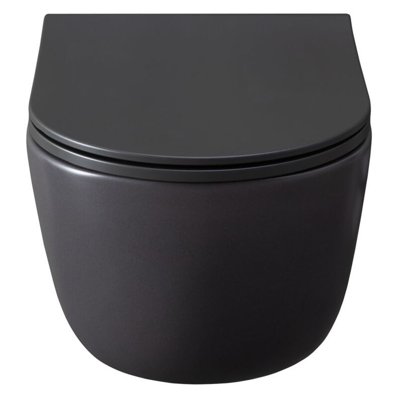 Изображение товара Подвесной унитаз Allen Brau Priority 4.31002.AN 2 безободковый антрацит