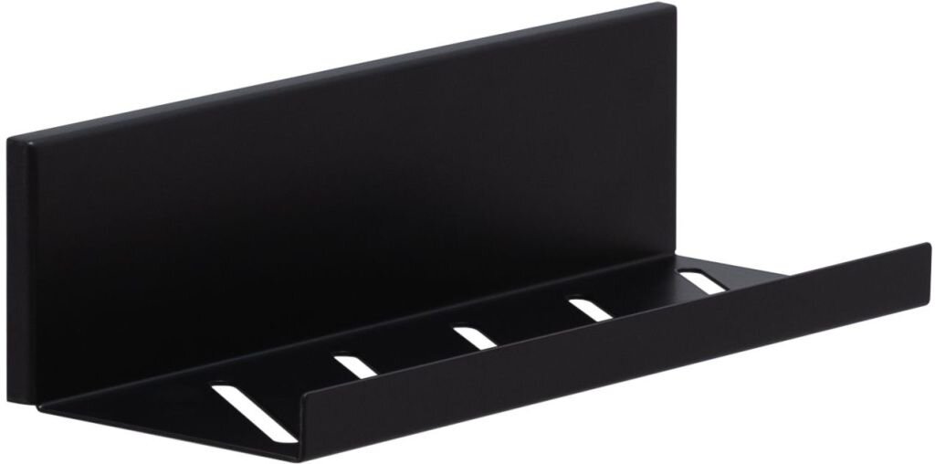 Изображение товара Настенная полка Aquanet Магнум черный матовый 30x8 см для дома и офиса
