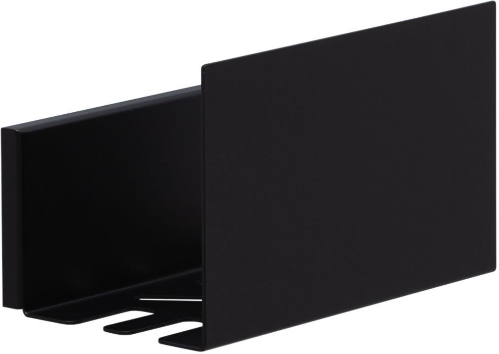 Изображение товара Стильная настенная полка Aquanet Магнум 20х12 см черный матовый для хранения