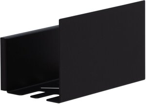 Изображение товара Стильная настенная полка Aquanet Магнум 20х12 см черный матовый для хранения