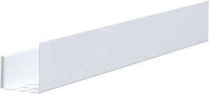 Изображение товара Полка Aquanet Магнум, 90 х 12 см, с крючками, белый матовый, 302234