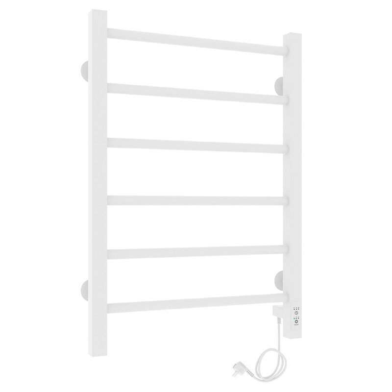 Изображение товара Полотенцесушитель электрический Laris Феличия ЧК6, ширина 42.5 см, высота 60 см, с возможностью скрытого подключения, подключение справа, белый матовый муар, 73207588