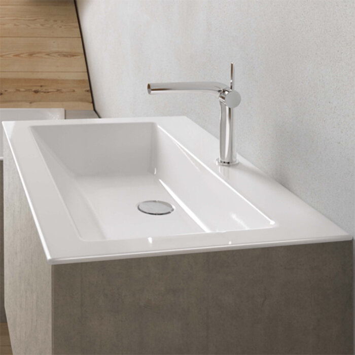 Изображение товара Раковина Bette Loft A230-000 HLW1 прямоугольная 80x49.5x10 см белая