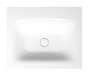 Изображение товара Раковина Bette Lux 80 см, встраиваемая сверху, отверстие под смеситель, белый, A161-000 HLW1