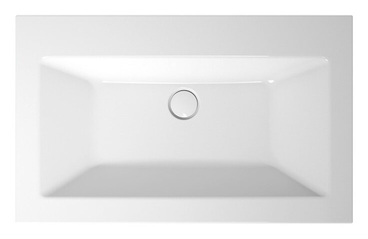 Изображение товара Раковина Bette Loft A230-000 80 см, встраиваемая сверху, без отверстия под смеситель, белый