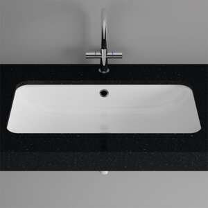 Изображение товара Раковина Bette One 58.7 см встраиваемая без отверстия белая с шумоизоляцией