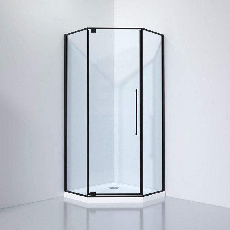 Изображение товара Душевой уголок Stellar Wind S815 BC Black&White 90x90 см, стекло 6 мм, распашная дверь Изображение товара Душевой уголок Stellar Wind S815 BC Black&White 90x90 см, стекло 6 мм, распашная дверь