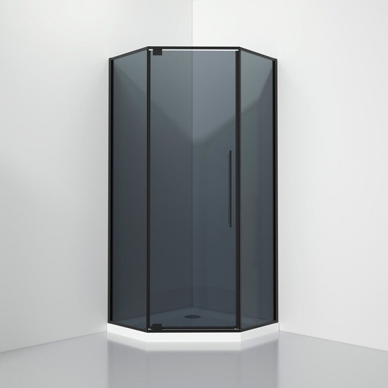 Изображение товара Душевой уголок Black&White Stellar Wind S815 BG 100x100 см серое стекло распашная дверь Изображение товара Душевой уголок Black&White Stellar Wind S815 BG 100x100 см серое стекло распашная дверь