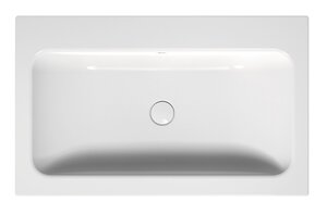 Изображение товара Раковина Bette One 80 см, встраиваемая сверху, отверстие под смеситель, белый, A139-000 HLW1