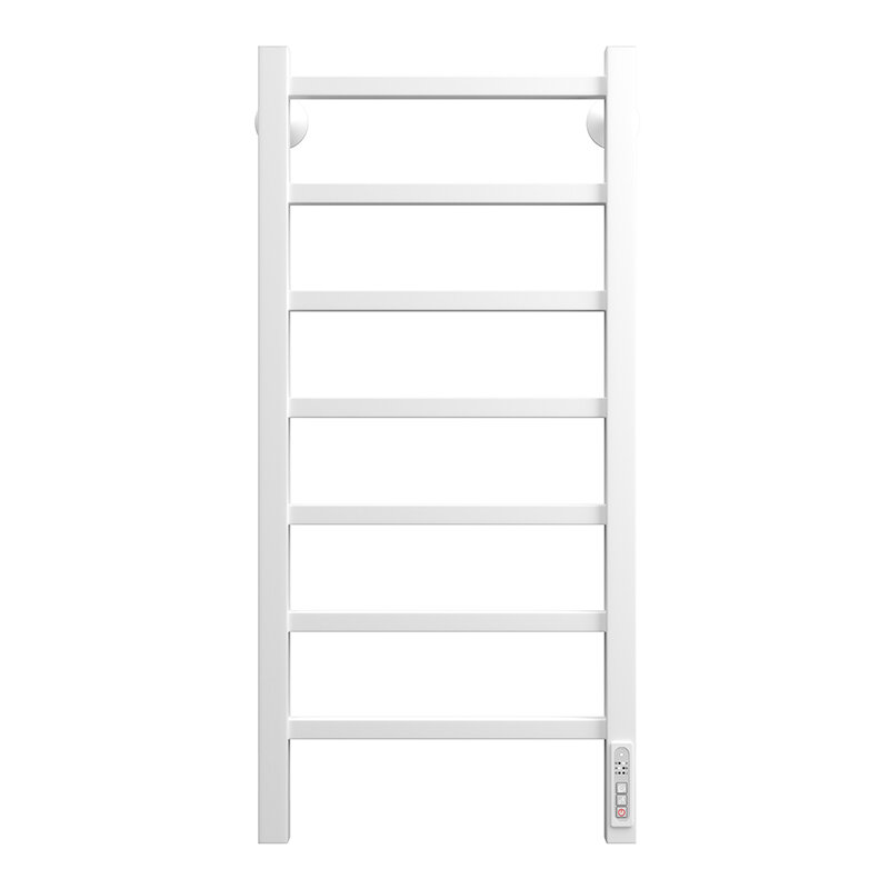 Изображение товара Полотенцесушитель электрический Larusso Астор П7 350х800 9003, ширина 35 см, высота 80 см, цвет белый, диммер справа, 4670078536624