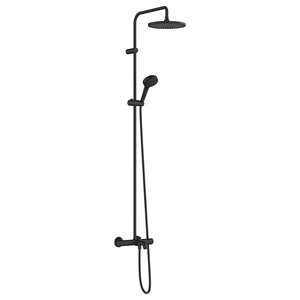 Изображение товара Душевая система Hansgrohe Vernis Blend, Showerpipe 240 1jet, термостатическая, черный матовый, 26899670