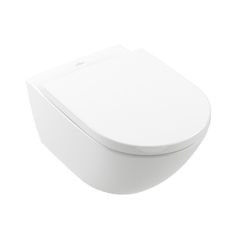 Изображение товара Подвесной унитаз Villeroy&Boch Subway 3.0 4670T901 Universo смыв TwistFlush (торнадо) безободковый, с сиденьем микролифт, альпийский белый