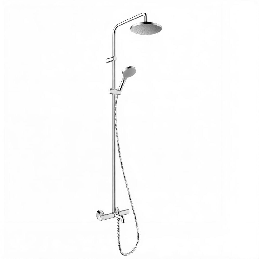 Изображение товара Душевая система Hansgrohe Vernis Blend 26274000, Showerpipe 200 1jet, термостатическая, хром Изображение товара Душевая система Hansgrohe Vernis Blend 26274000, Showerpipe 200 1jet, термостатическая, хром